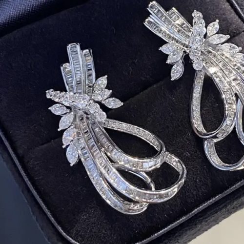 Genuine Diamonds Roaring 20’s Inspired Earrings